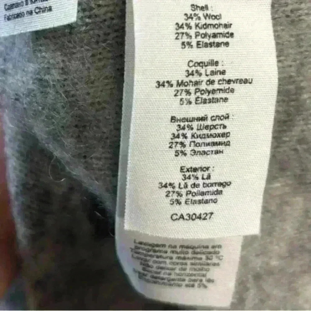 By Malene Birger Belinda mohair blend gray cardigan xl - Picture 9 of 12